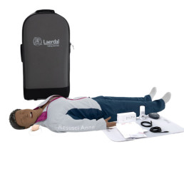 Maniqui Rcp Resusci Anne Qcpr DEA AW Cuerpo Completo Piel Negra Maniqui Rcp Resusci Anne Qcpr DEA AW Cuerpo Completo Piel Negra
